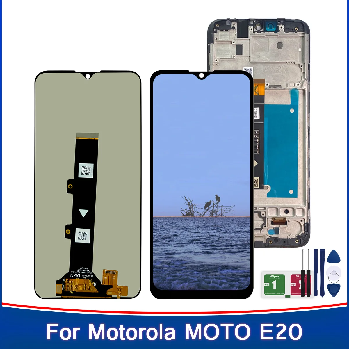 TOUCH SCREEN SCHERMO PER MOTOROLA MOTO E20 XT2155 NERO VETRO LCD DISPLAY - Compatibile per Motorola - Display Lcd e Touch Motorola | Sarno