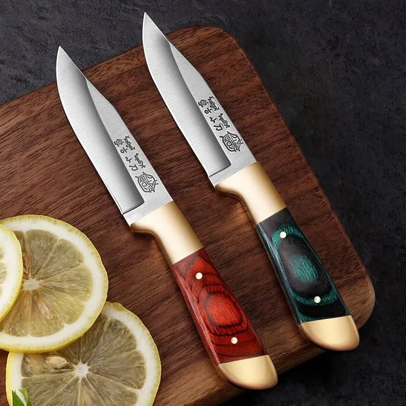 Boning Knife Meat Cleaver Stainless Steel Kitchen Mongolian Hand Meat Fruit Knife Roasted Whole Lamb Steak with Cover