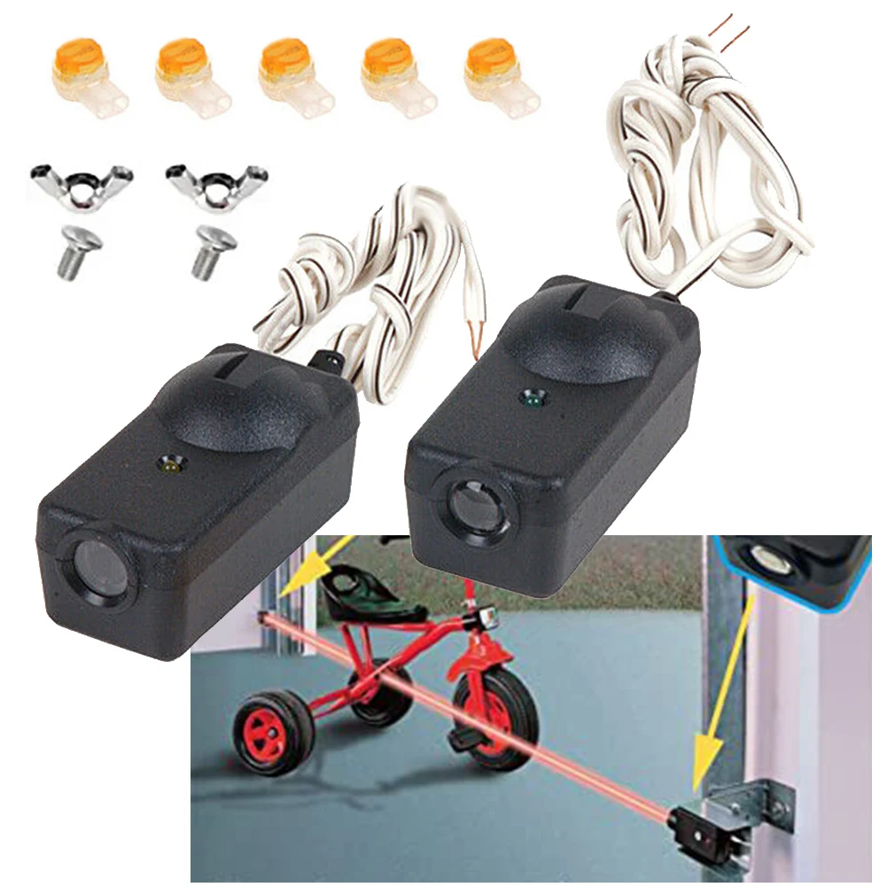 Universal 41A5034 Safety Beam Sensor Photocells For Liftmaster Garage Sliding Door Gate Opener