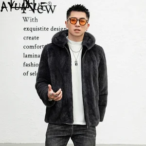 Image for AYUNSUE Top Quality Natural Mink Fur Jacket for Me 