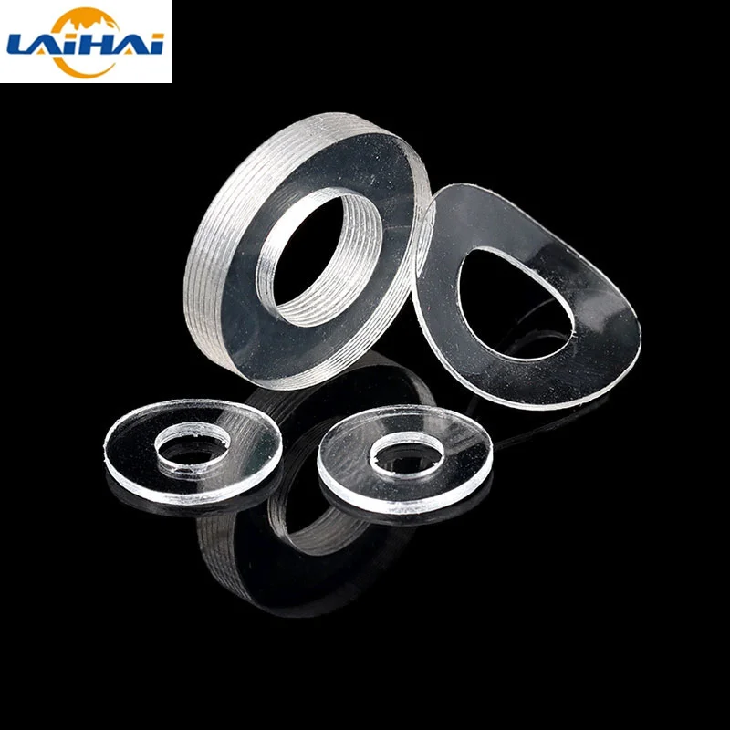 M1.2 M1.4 M1.7 M1.8 M2 M2.5 M3 M4 M5 M6~ M12 Soft/ Hard Plastic PVC Transparent Insulating Plain Gasket Ring Spacer Flat Washer plastic washers,washer gasket,washer gasket set