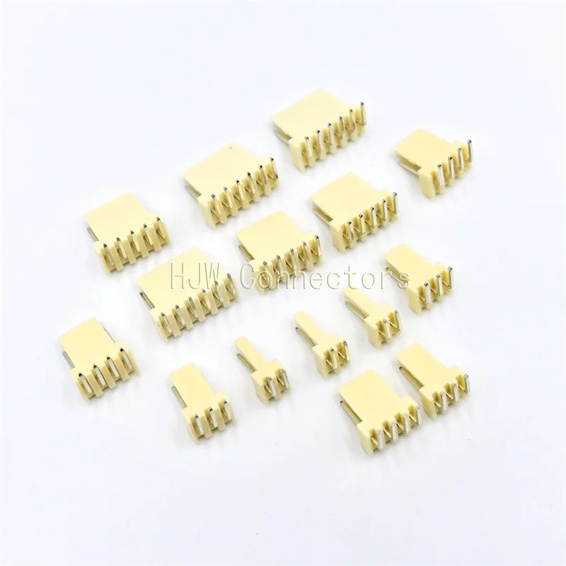 

50pcs KF2510 Connector 2.54MM PITCH Male Pin Header 2P 3P 4P 5P 6P 7P 8P 9P 10P 12P 14P 15P KF250 AW curved needle PCB 2510