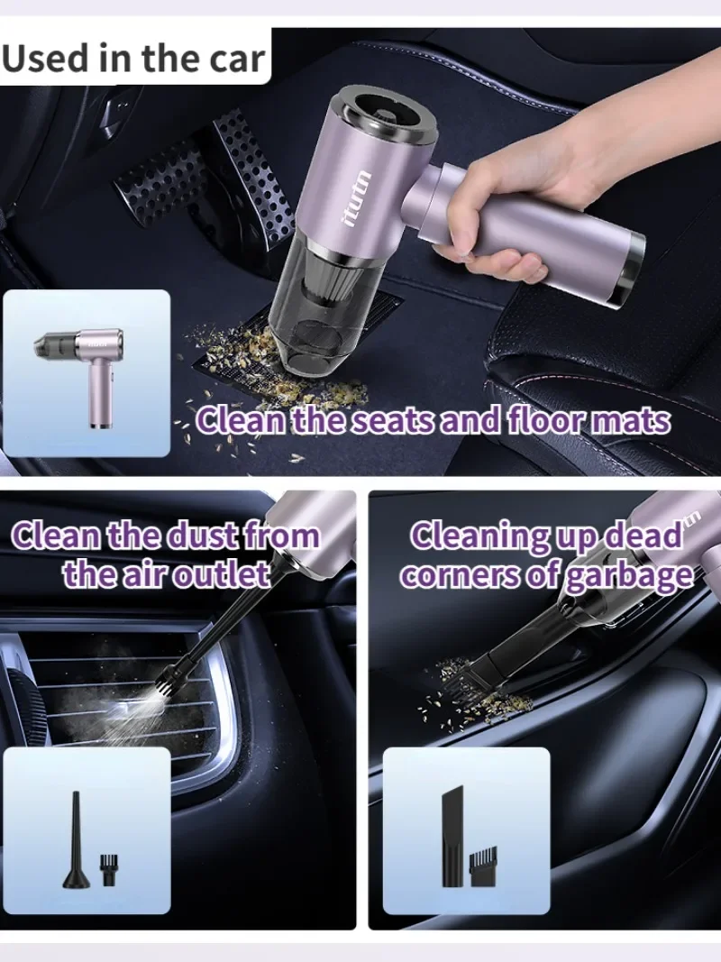 ITUTN 98000PA Wireless Car Vacuum Cleaner Portable Cleaning Machine for Keyboard Powerful Mini Handheld for Car and Home vacuum cleaner,handheld vacuum cleaner,wireless vacuum cleaner,portable vacuum cleaner