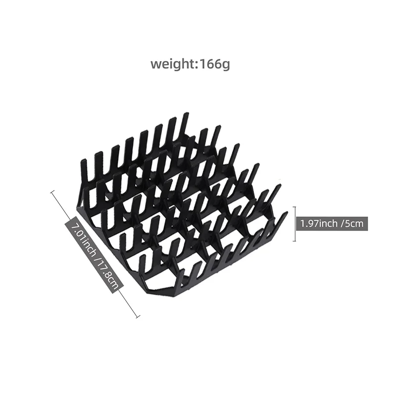 Quadratisches Silikon-Luftfritteuse-Tablett/Muffin-Backform/Luftfritteuse-Grillrost-Utensilien für COSORI Cecotec 5,5 l, 6 l, Mikrowellenherd – Detail 9