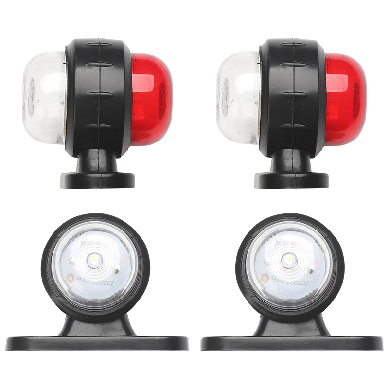 

4PCS Universal 24V Truck Trailer Lamp Tail LED Side Marker Indicators Caravan 12V Brake Light Stop Signal For Cars