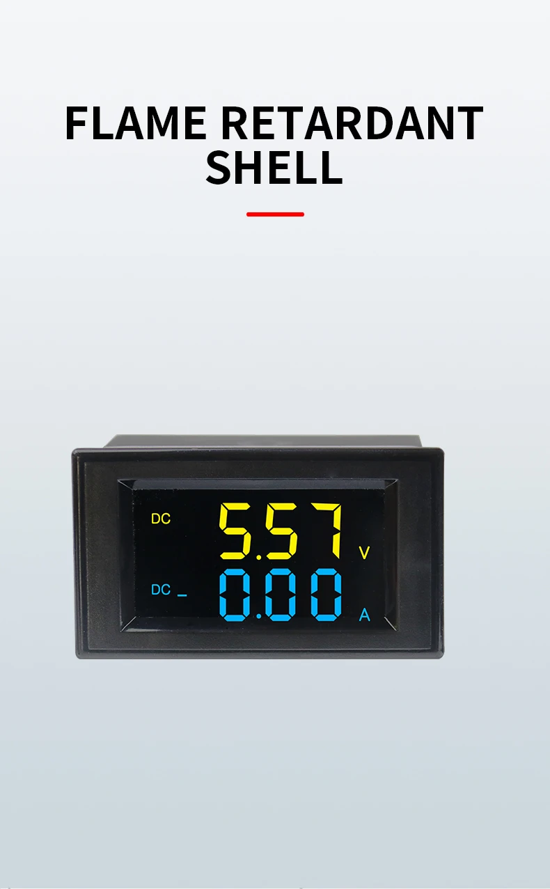 Description Picture 4 of itemD85-3051AG Dual Two Color LCD Digital Display Voltage and Current Meter Panel Meters