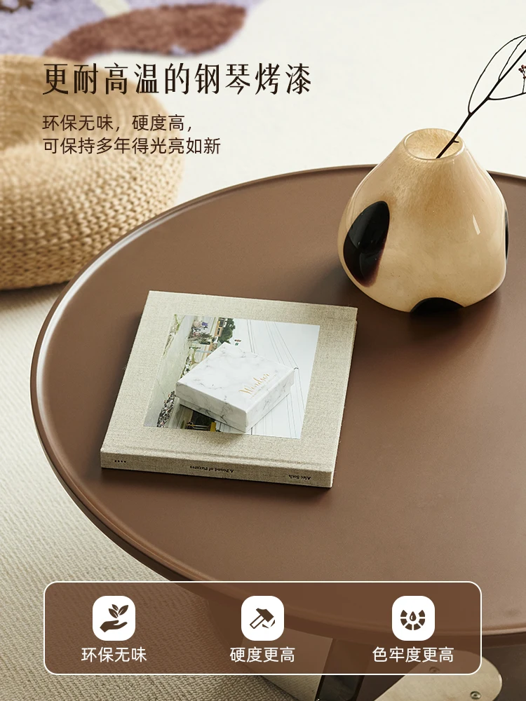 

Кофейный столик из нержавеющей стали в стиле ретро для балкона, домашний минималистичный ТВ-шкаф для гостиной, дизайнерская мебель