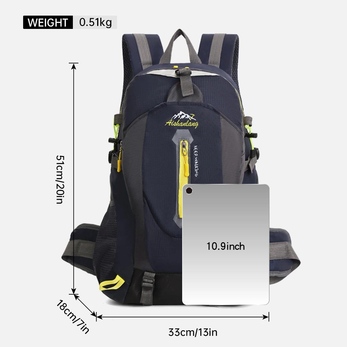Outdoor Mountaineering Bag for Men and Women, Hiking, Fishing and Climbing Bag, Travel Backpack, Travel Backpack, Lightweight School Bag, Sports Bag, Overseas Cycling Bag