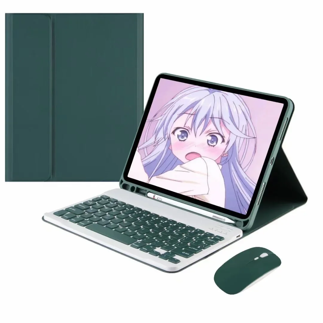 Vibrant Bluetooth Keyboard with Magnetic Leather Stand Case Cover