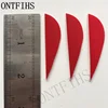 50 PCS 2 Inch Parabolic Arrow Feather Fletching Fletches Turkey Feathers For Archery Hunting 4