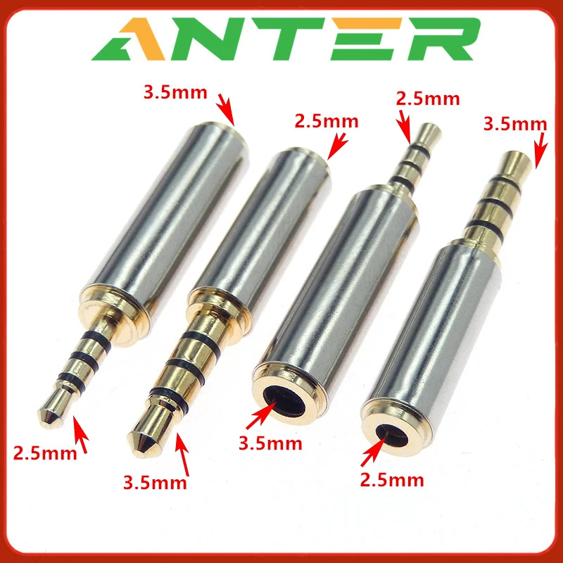 

1PCS 3.5mm to 2.5mm / 2.5 mm to 3.5 mm Adapter Converter Stereo Audio Headphone Jack High Quality Wholesale