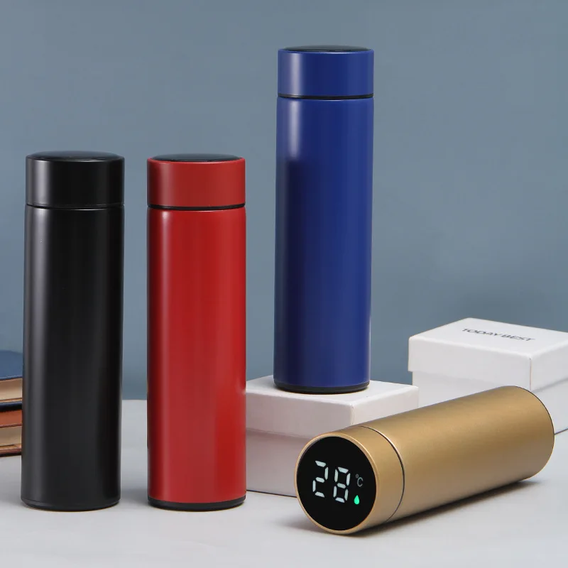 Vacuum Flask LED Temperature Display with Double Wall Insulated Water Bottle.