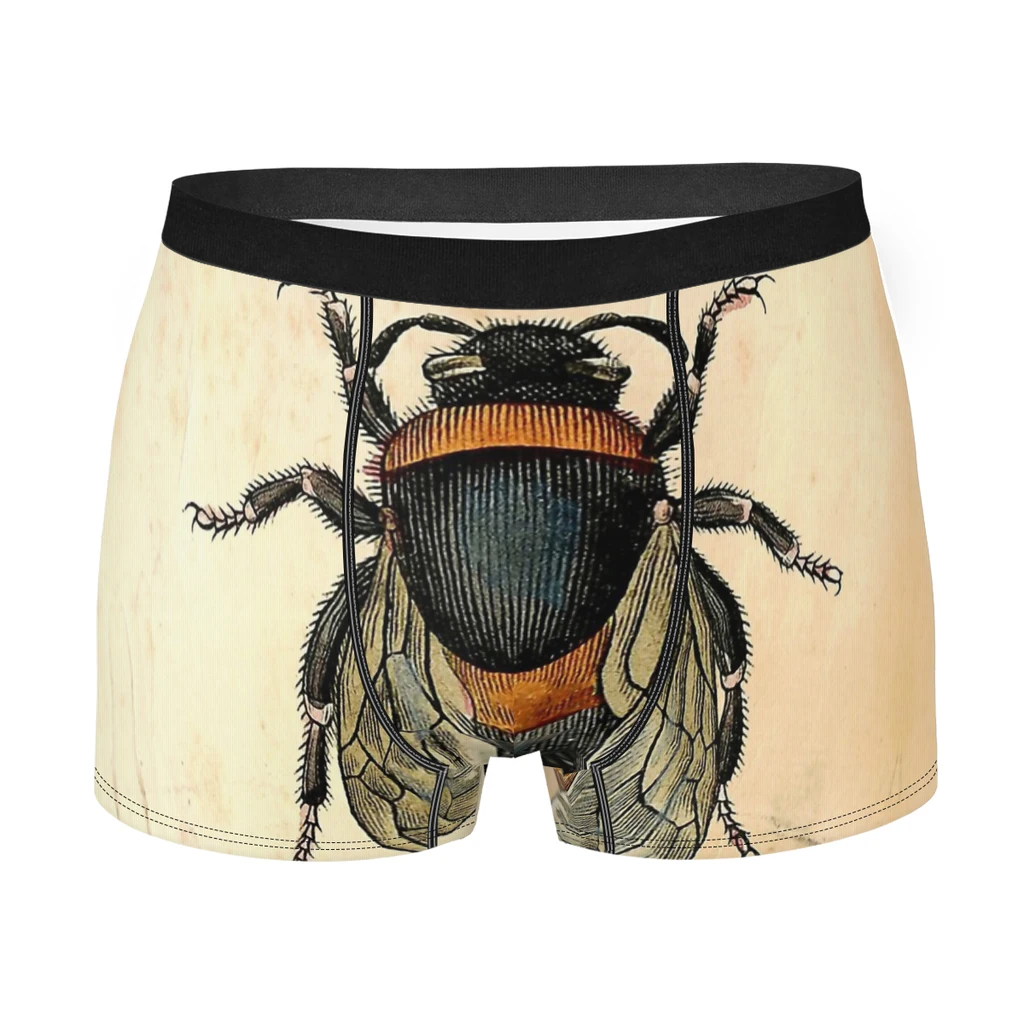 

Vintage Bee Cute Animal Industrious Flying Animals Underpants Cotton Panties Men's Underwear Ventilate Shorts Boxer Briefs
