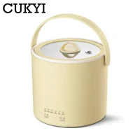 Portable Multicooker large caliber Stew Pot Slow cooker Non-stick Rice Cooker Reservation Noodles Boiler Portable Crock Pot 0.8L 1