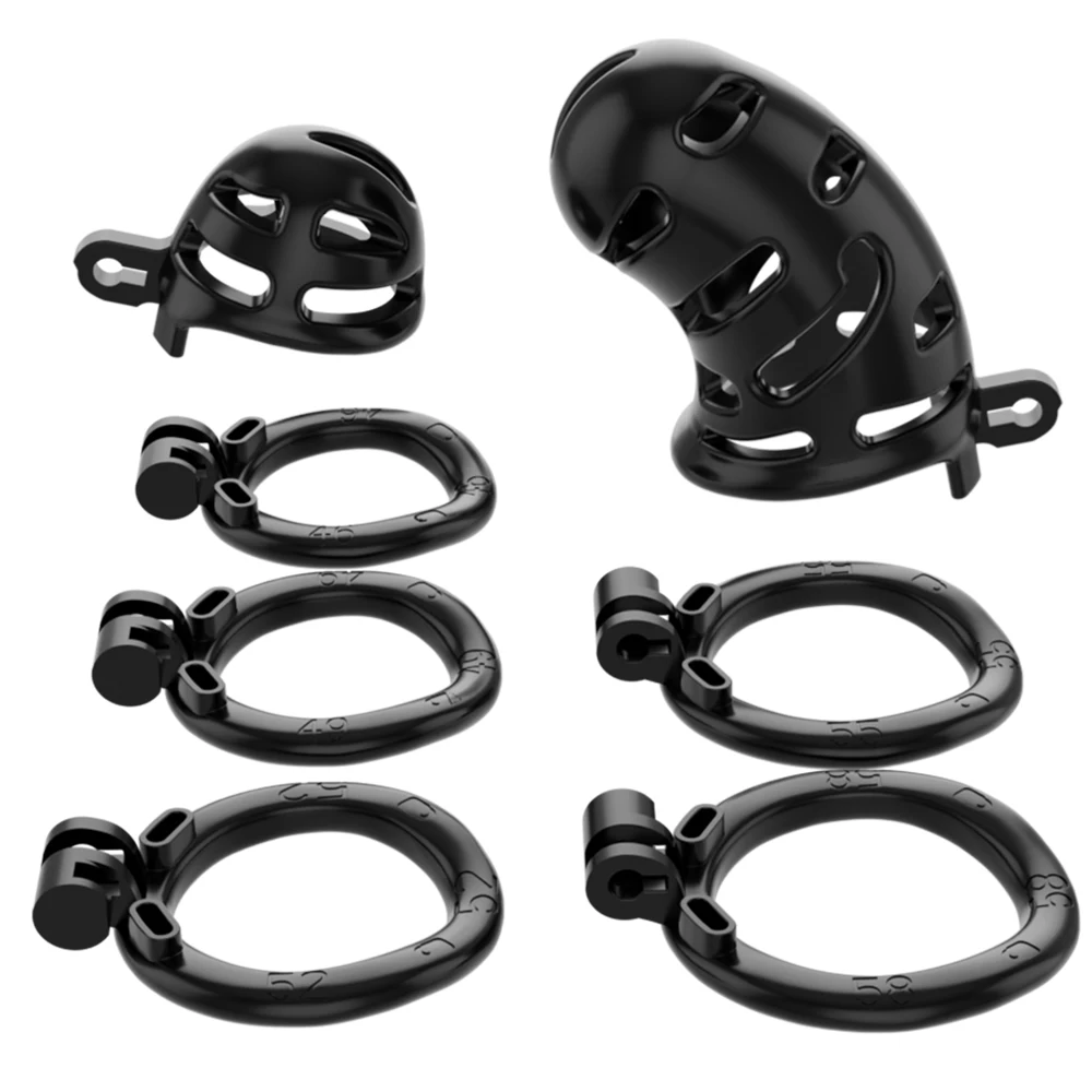 Chastity Cage Male Sex Toy Penis Restraint Set Male Penis Erection Control Device Male Chastity Lock Transgender Disguise