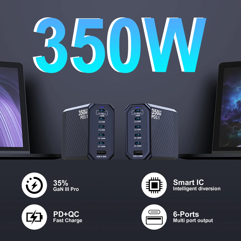 Ubigbuy Charger GaN Fast 350W