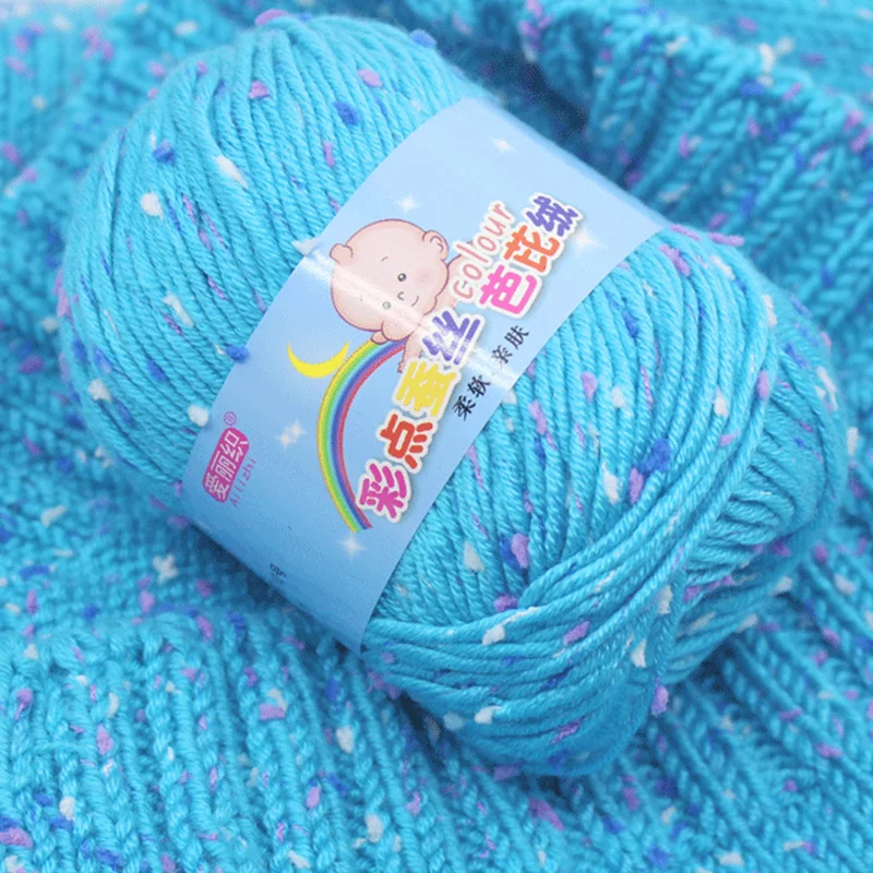 High Quality Worsted Wool Thread Colorful Eco-dyed Needlework Baby Cotton Cashmere Yarn For Hand Knitting Crochet Drop Shipping 3