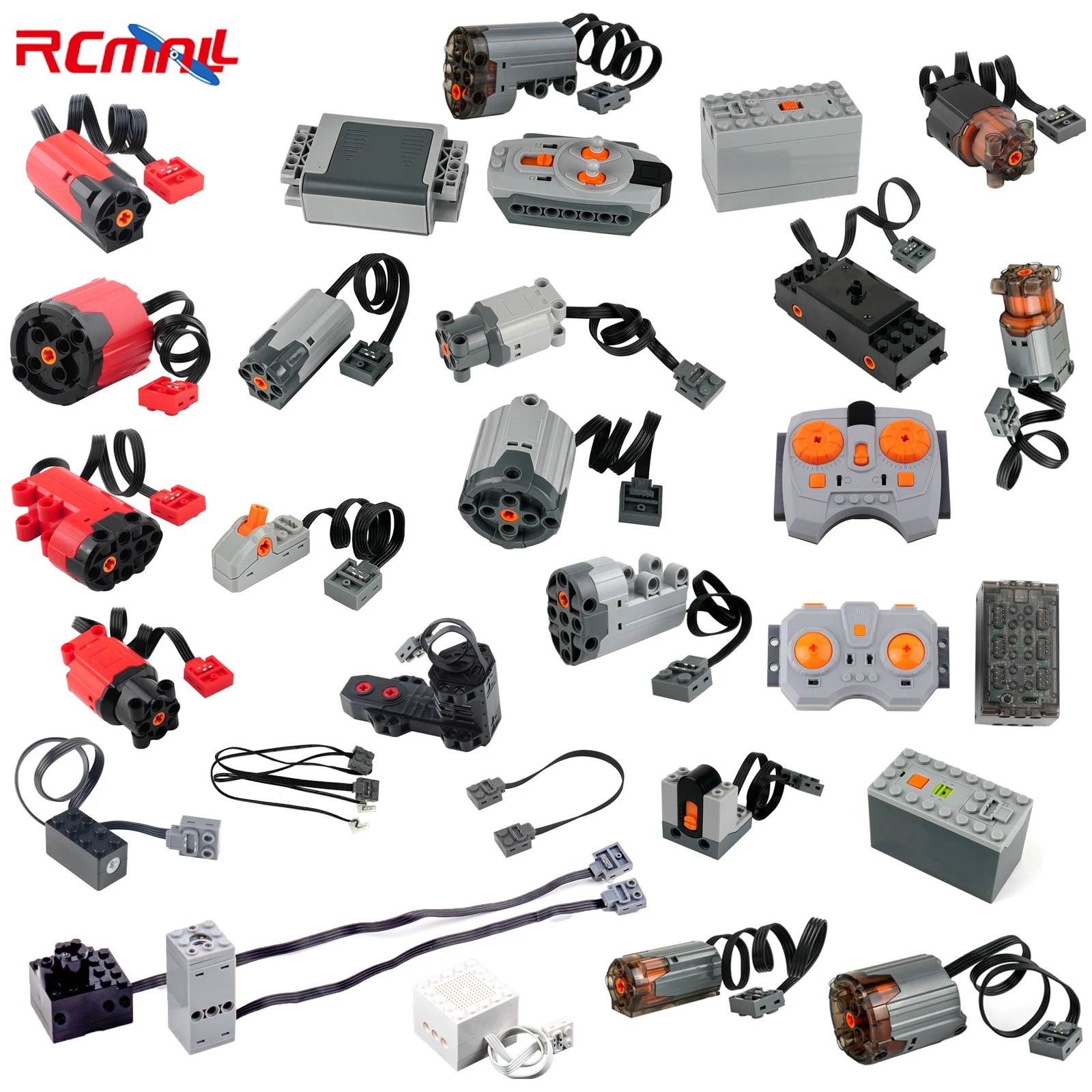 Motor Power Blocks Drive Motor Simulation Building Blocks MOC Building Blocks Simulation Spray Nebulizer Exhaust Parts Train Track Motor IR Controller Receiver Mould King series Motor