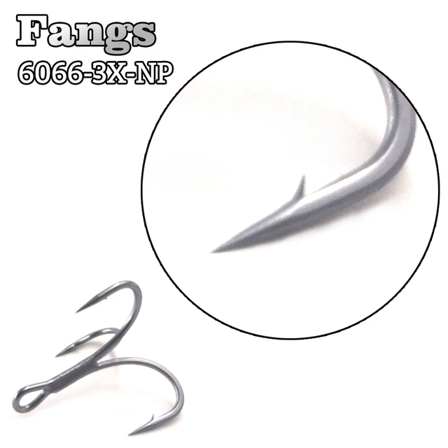 BKK Fangs Bt663-ua Treble Hooks Size 6 for sale online