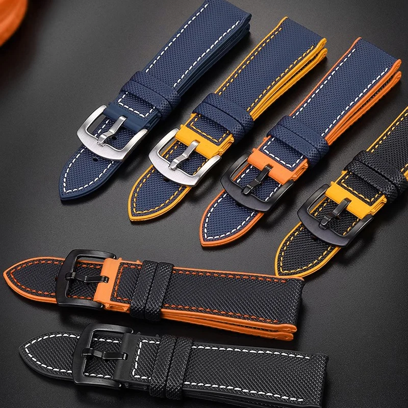 Premium Sports Waterproof Rubber Watchband - Blue Angel Series