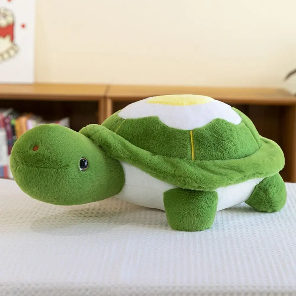 Children's Fluffy Poached egg Tortoise Collection Soft Turtle Stuffed Cute Cartoon Turtle Animal Children Gift