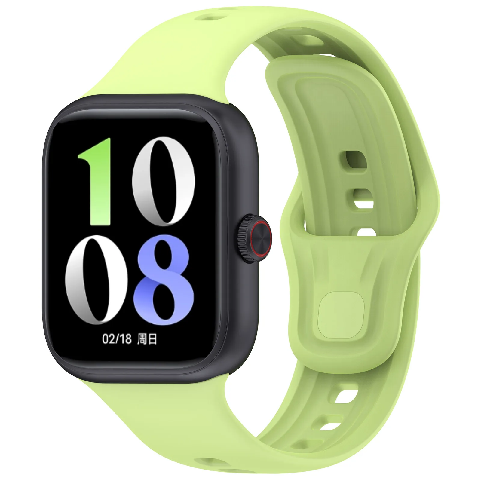 Enhanced Silicone Sport Wristband for Smartwatches - Fashionable Watch Strap with Buckle