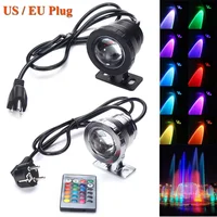 Underwater RGB LED Spotlight Bulb AC 110V 220V DC 12V 15W 10W Landscape Lamp Flood Light Outdoor Garden Fountain Pool Decoration 2