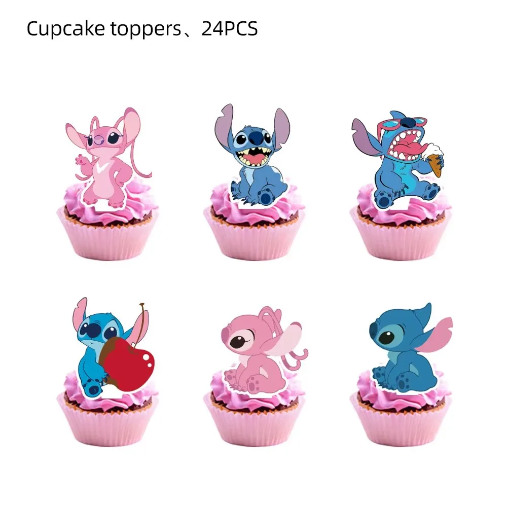 Lilo & Stitch Taart Toppers - Set van 1/25 stuks