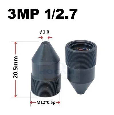6mm pinhole lens 2.0 MegaPixel HD CCTV M12 Mount 1/3" Image Format F2.0 Fixed Iris,60Degree Horizontal Viewing Angle 2