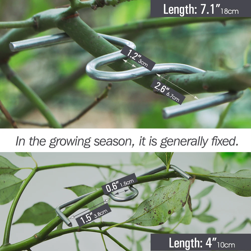 8/10/13/18cm Metal Branches Trainer Fruit Tree Holder Puller Tying Machine Finalizer for Plant Support Tool Gardening Accessorie tree branch fixator plant support connector plant support stick plant stem support plant climbing support plant support racks plastic plant supports plant stakes plant ties