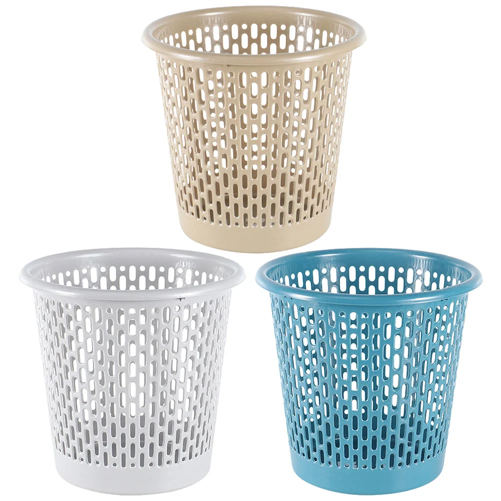 

3pcs Garbage Can Portable Trash Can Garbage Container Trash Can Storage Bucket for Home Office