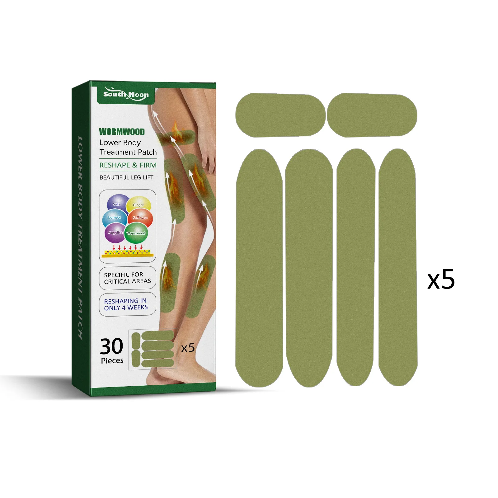 Leg Slimming Patch Thigh Shaping Tightening Firming Leg Muscle Anti Cellulite Promote Fat Burning Wormwood Lifting Sticker weight loss products
