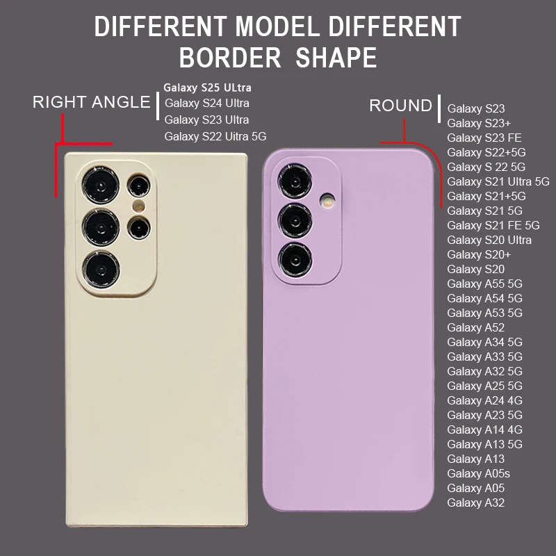 Weiche TPU Silikonhülle für Samsung Galaxy S26 S25 S24 S23 S22 Ultra S24 FE A57 A37 A17 A56 A36 A55 A54 A35 A15 A16 Handyhülle – Detail 1