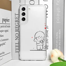 Creative Cute Matching Couple Pattern TPU Soft Phone Case - Galaxy A31 (SQP - CXH1564T1)