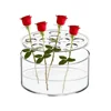 Simplicity Acrylic Flower Vase Clear Circular Low Vase Wedding Birthday Party Decor Home Dining Table Decorations 1