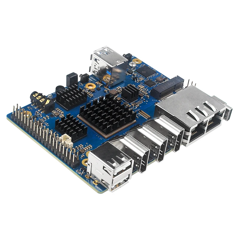 Orange Pi 5 Plus Metal Case with Fan Optional Antenna Aluminum Heatsinks eMMC Wi