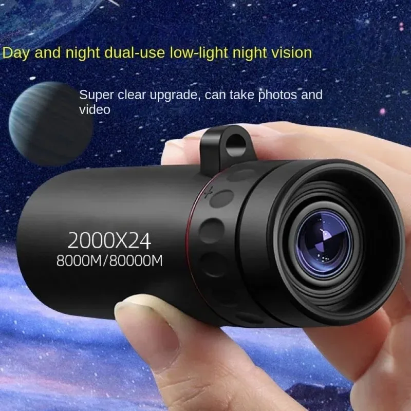 Outdoor Portable Telescope with High-definition High Magnification 2000x24 Night Vision Function Connected To Smartphone