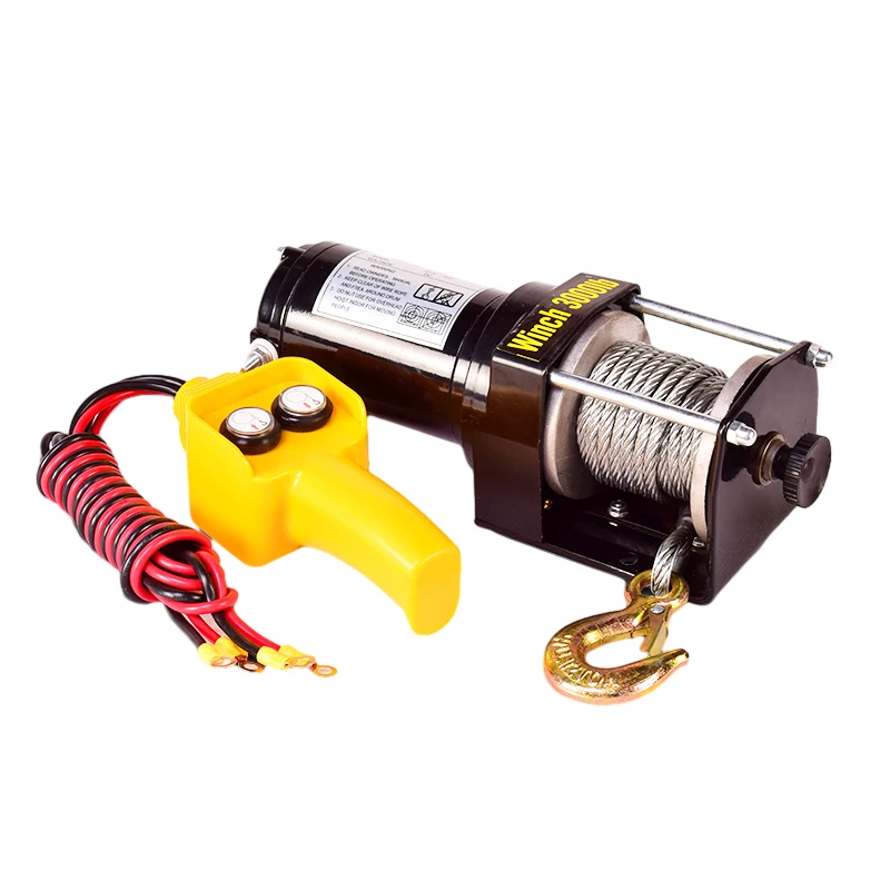 

12v/24v 2000lbs-12000lbs Car Winch 4x4 Suv Wired/wireless Control high speed Wire Rope Mini Electric Winch