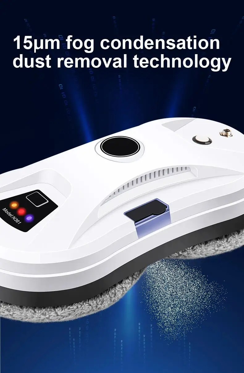 Description Picture 3 of itemDIVEDEER Intelligent Window Cleaner Robot Automatic Water Spray Electric Cleaning High-level Cleaning External Window Glass