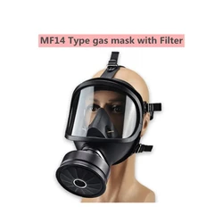 Advanced Full Face Gas Mask with Chemical Respirator for Nuclear Pollution Protection (MF14 with filter)