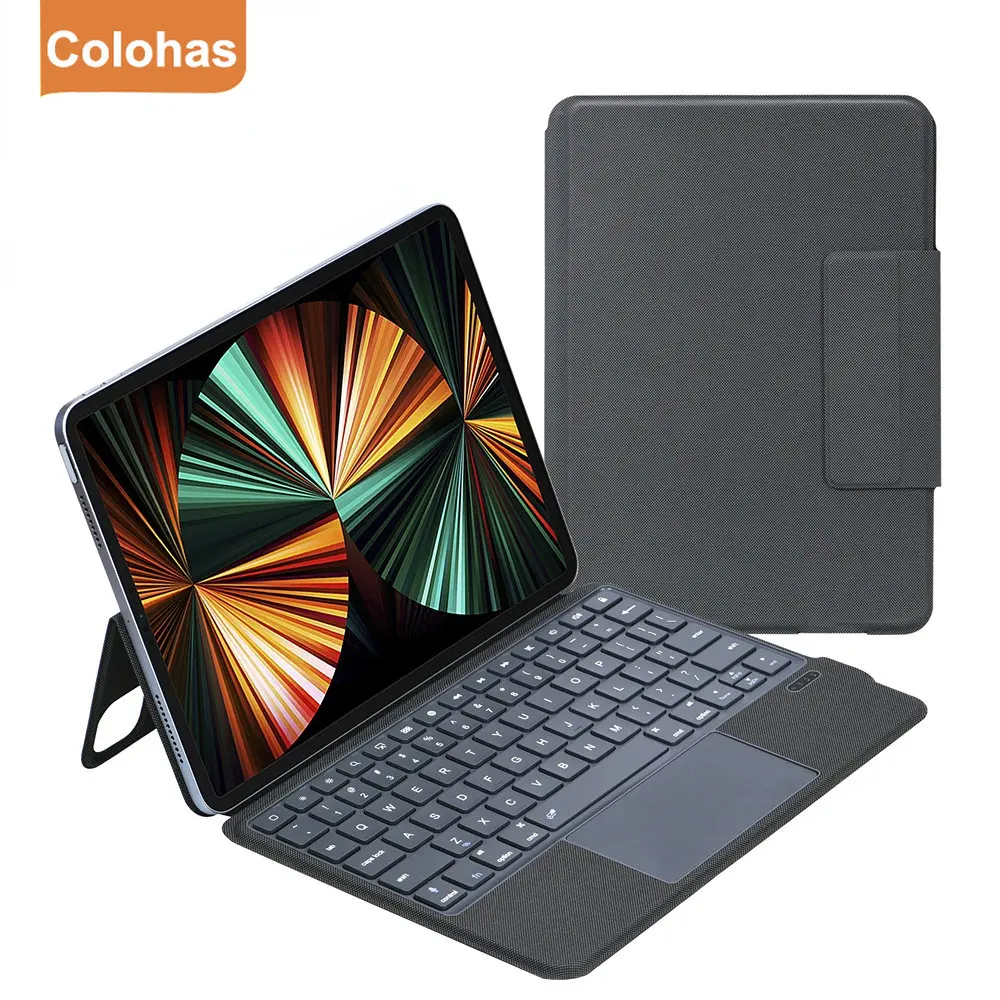 Teclado Mágico sem Fio para Ipad Air Capa para Ipad Pro 11 12.9 2023 2023 2023 10.9 Ipad Air Capa Magnética Suporte Bluetooth Teclado sem Fio