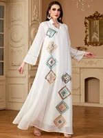 Eid Muslim Dress for Women Sequins 2025 Ramadan Jalabiya Party Dresses Abaya Long Robe Morocco Dubai Kaftan Vestidos Largos 5