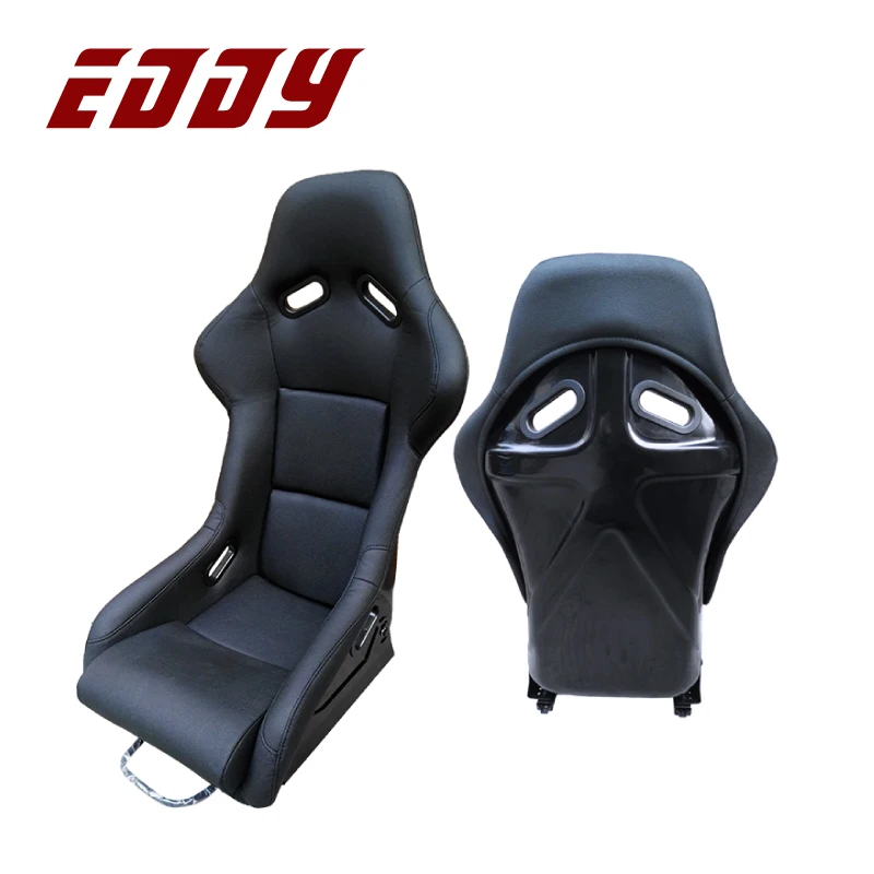 EDDYSTAR 내구성 내마모성 슈퍼 소프트 안전 레이싱 시트, 블랙 PU 버킷 카시트, 제조 공급 업체