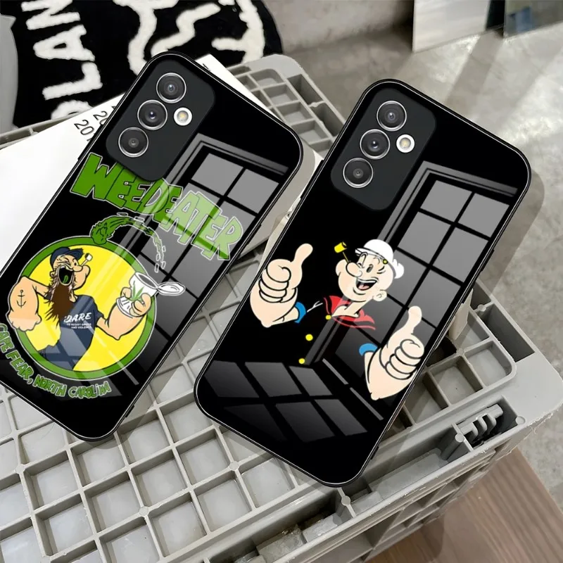 Custodia Per Telefono Con Spinaci Popeye Per Samsung S23 S21 S30 S22 S20 S9 S10E Note 20 10 Ultra Pro Plus Cover In Vetro Temperato