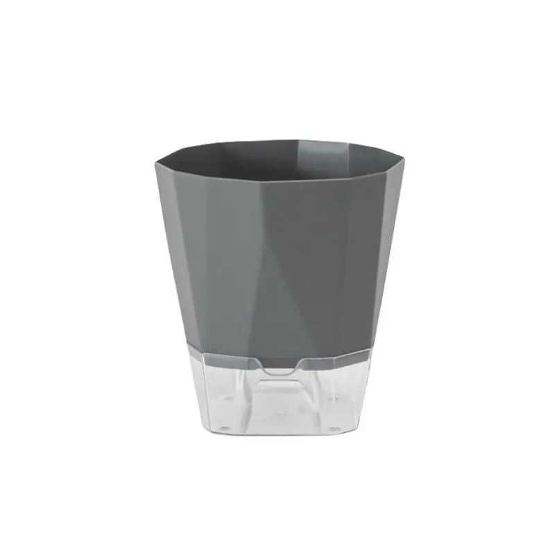 Flower pot Transparent Household Lazy Man Water Pot Automatic Water Absorption Flower Pot Net White Resin Plastic Large Storage
