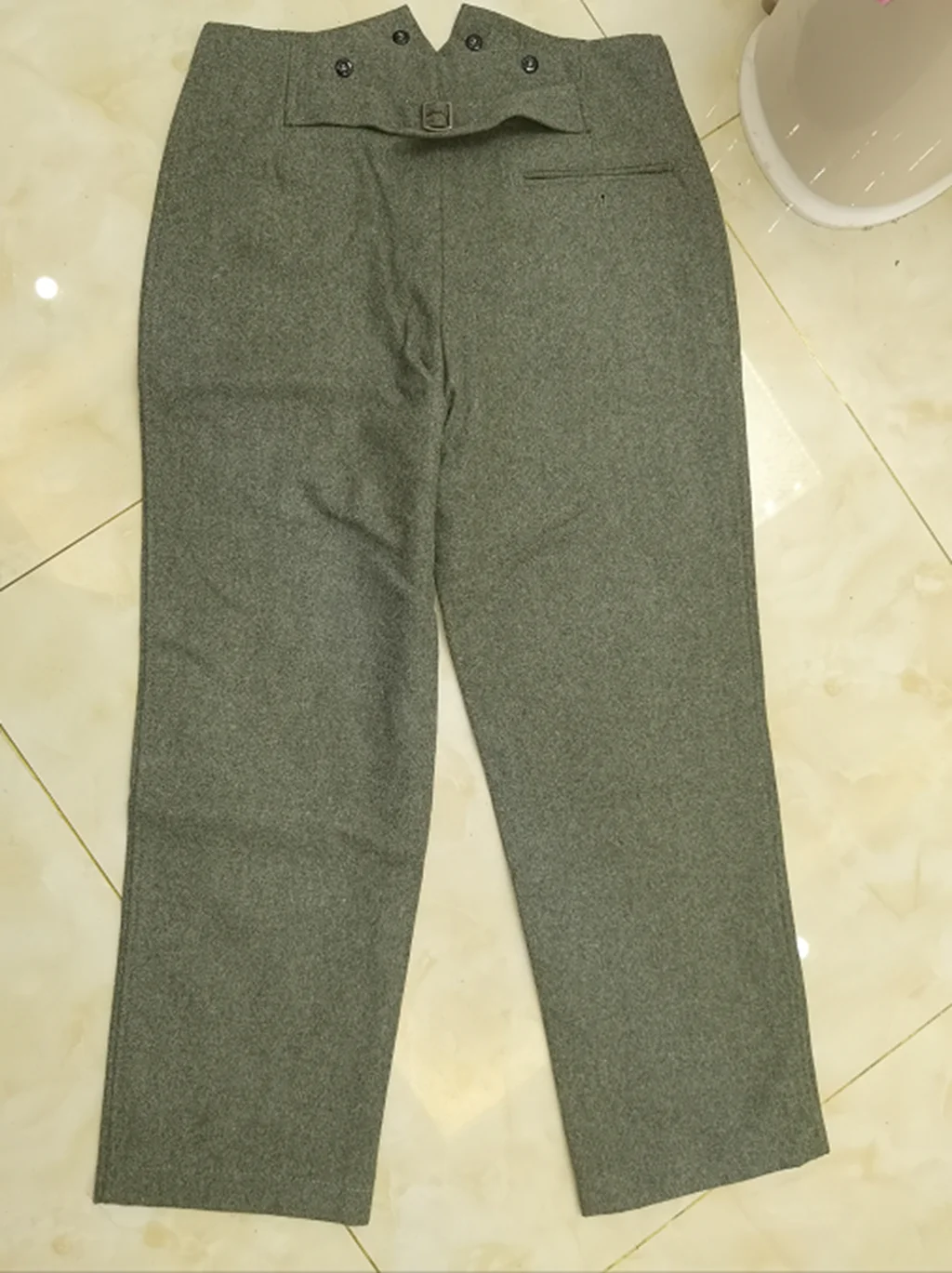 REPRO WWII WW2 GERMAN Soldier 1943 M37 WH EM FIELD WOOL trousers pants Military uniform tactical pants