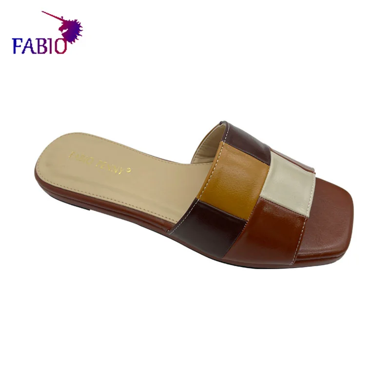 FABIO Penny2025 المرأة متقلب نعال مسطحة الصيف موضة...