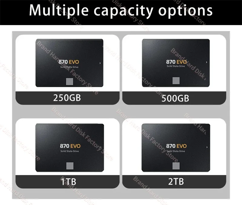  ָ Ʈ ̺ ϵ ũ, Ʈ ũž PC PS4 PS5  SSD 870 EVO, SATA 3.0 MLC, 2.5 ġ, 1TB, 2TB, 4TB, 8TB, 2024 ǰ