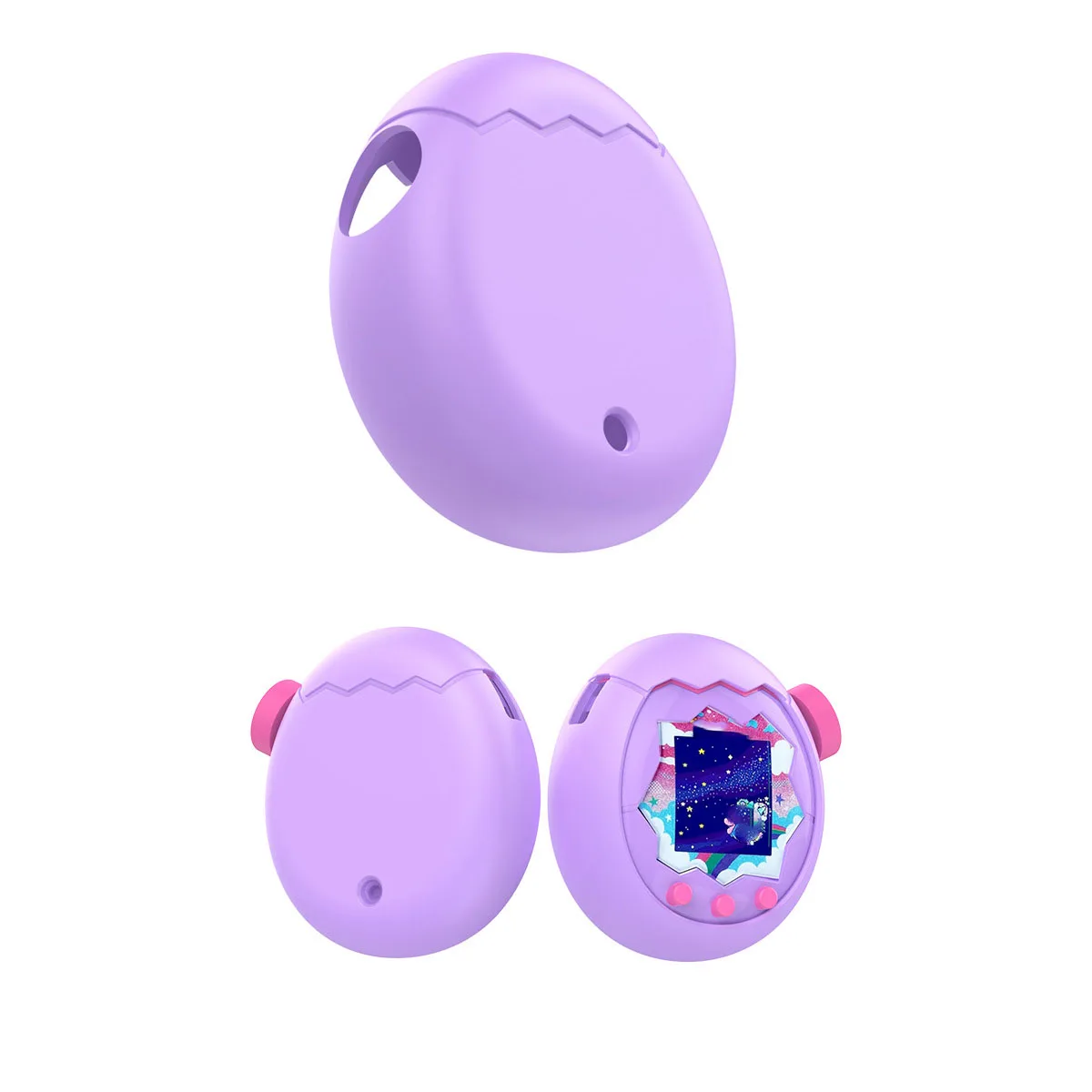 Custodia Protettiva Trasparente In PC Per Tamagotchi Paradise, Anticaduta E Antigraffio, Con Fori Per Carica E Cordino, Accessorio Per Virtual Pet