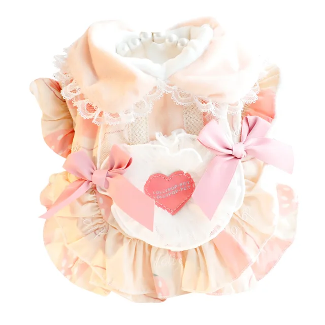 Dog Dress Puppy heart shape Winter cotton warm Clothes Clothing thickened Skirt for Small Medium Dogs Apparel Pet cat Supplies 6 Dog Dress Puppy heart shape Winter cotton warm Clothes Clothing thickened Skirt for Small Medium Dogs Apparel Pet cat Supplies 6